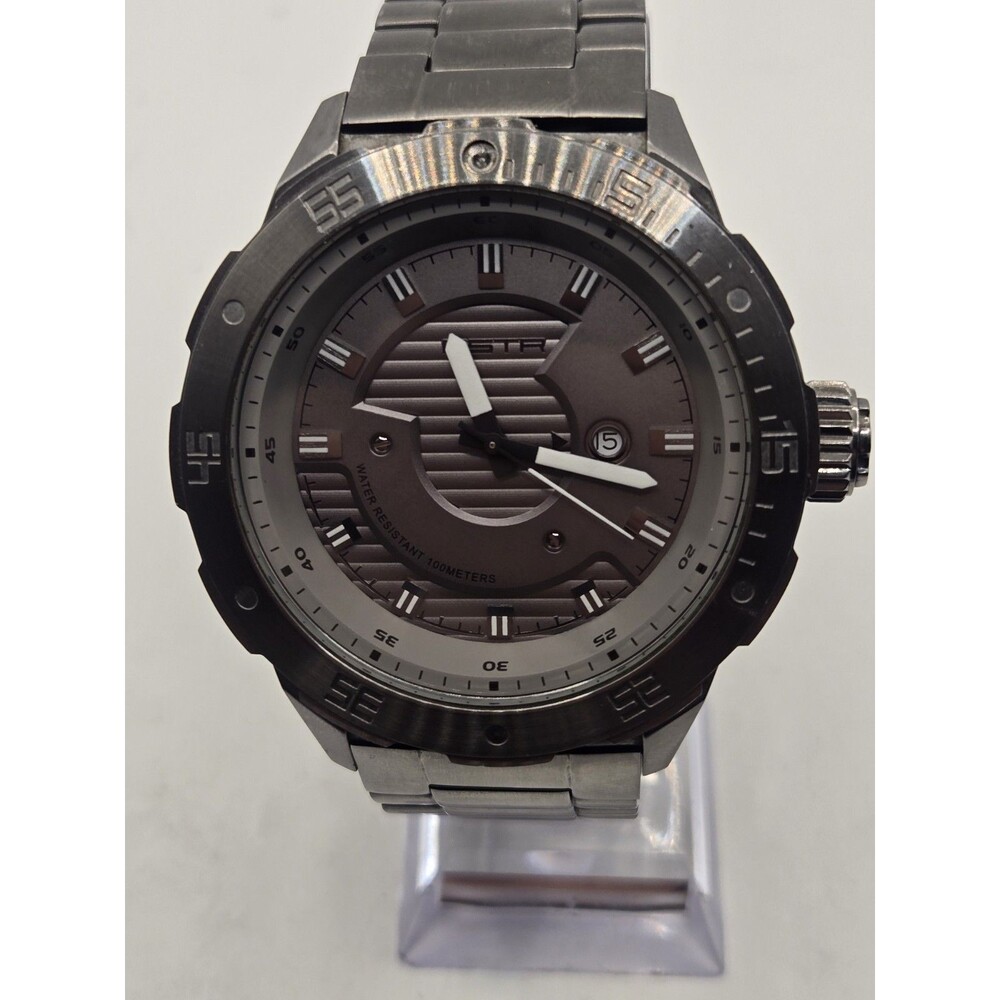 MEISTER MSTR Diver One D0102SS Men's 51mm Grey Stainless Steel Watch. New Bat